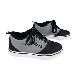 HEELYS YOUTH PRO 20 SKATE SHOES — GRAY/BLACK • SIZE 4 • STYLE HE100761